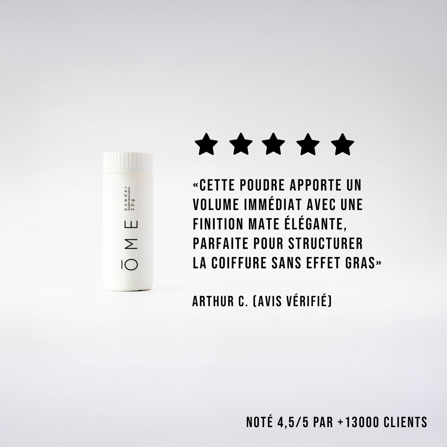 avis Poudre_coiffante_volume_pour_cheveux : cette poudre apporte un volume immédiat avecune finition mate élégante, parfaite pour structurer la coiffure sans effet gras