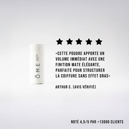 avis Poudre_coiffante_volume_pour_cheveux : cette poudre apporte un volume immédiat avecune finition mate élégante, parfaite pour structurer la coiffure sans effet gras